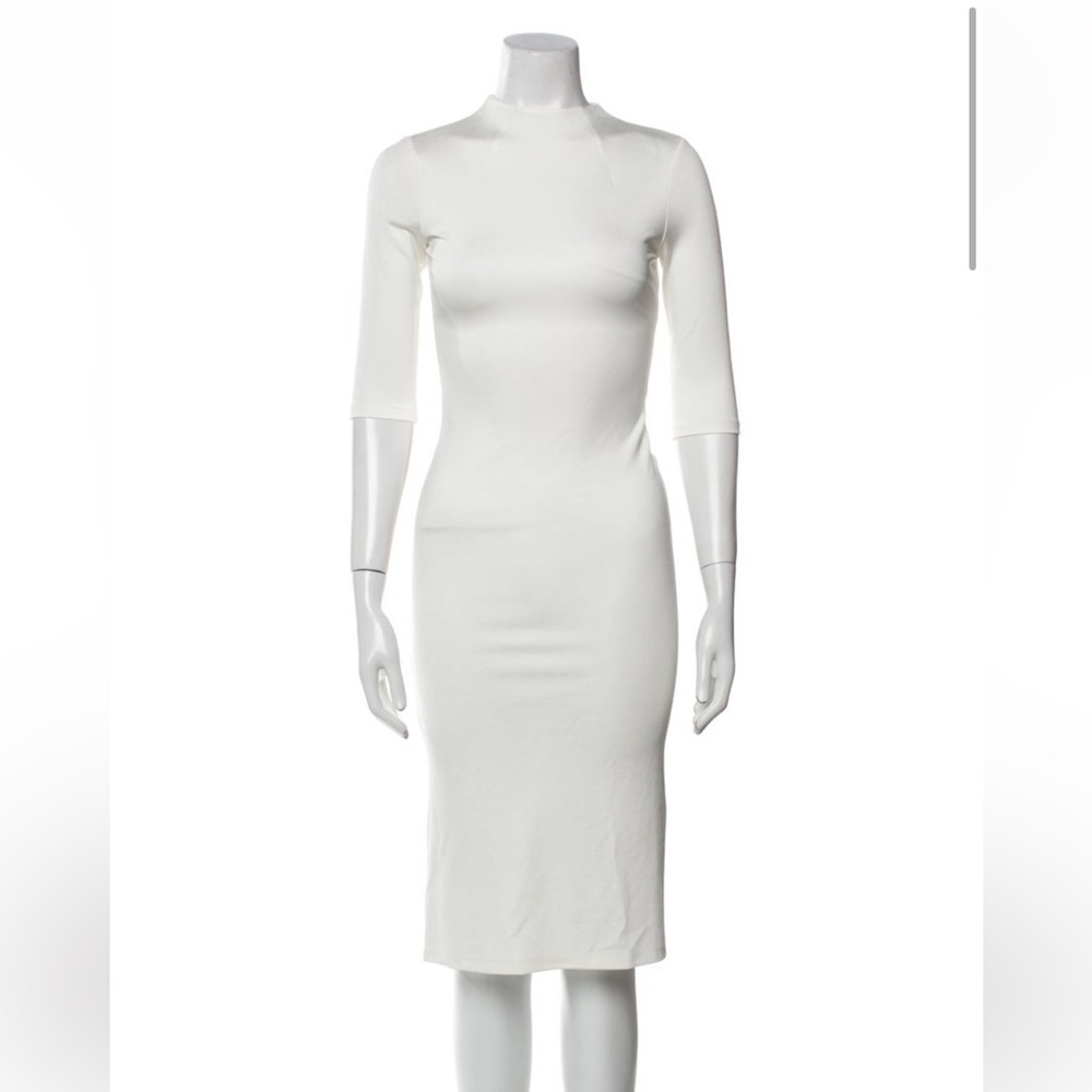 NWT Alice + Olivia Delora Bodycon Mock Neck Midi Dress size 0